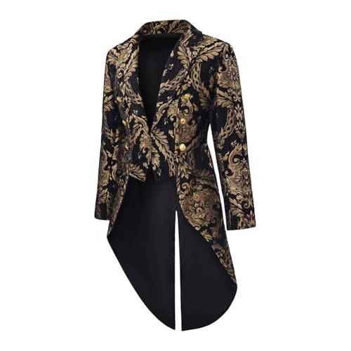 Abrigo renacentista vintage victoriano gótico y chaqueta steampunk medieval 4