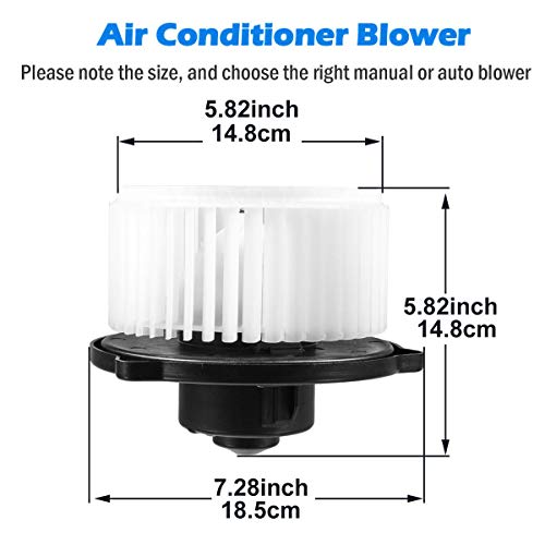 AUTEX HVAC Blower Motor Assembly Blower Motor Air Conditioner with Fan Cage 700057 3010097 8710302070
