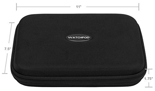 Watchpod Watch Band Organizer Case | Holds 9 Bands And 1 Tool For Storage And Travelling | Large Size W/Zipper (Black) #TOP5