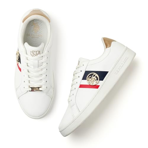 Image of U.S. POLO ASSN. Emery 3.0 Nude Sneakers Shoes with Premium Upper