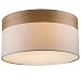 Produktbild Design Decken Lampe Wohnraum Stoff Schirm Leuchte Holz Strahler beige Globo 15221D
