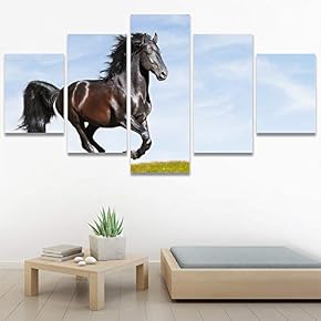 SIGNWIN 5 Panel Canvas Wall Art Modern Art...