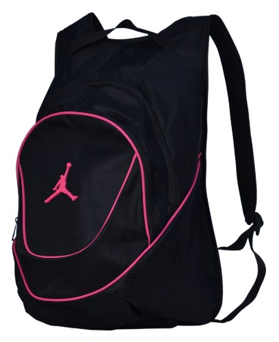 Jordan Nike Air Jumpman Sports Bag Backpack-Black/Pink