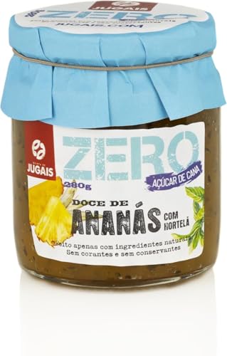 Mermelada Gourmet de Piña y Menta | Sin Azúcar de Caña, Natural y Saludable | Conservas Dulces de Frutas Frescas | 280g | Ideal para Repostería y Desayunos Refrescantes