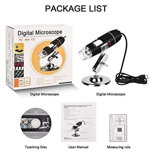 Mikroskop, 40-160. 0x USB. Mikroskop cyfrowy mikroskop mikroskopowy Mikroskopowy Przenośny ręczny z 8 DOPROWADZIŁO Na PC(800X)