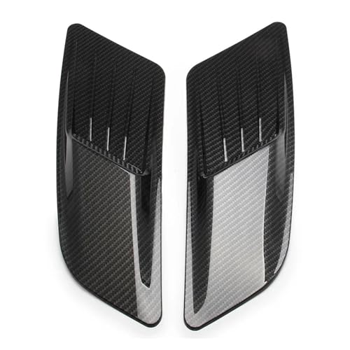 Cubierta de ventilación del capó con acabado de fibra de carbono para panel Ford Mustang