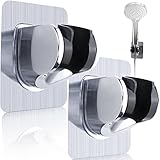 TCOTBE 2 Pieces Removable Shower Head Holder Adjustable Handheld Shower Head Holder Strong Shower...