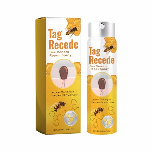 Soins de La Peau Spray de 20 ml pour les acrochordons ou les verrues dont l'efficacité est de cibler efficacement divers défauts cutanés, y compris les excroissances cutanées, les (Yellow, 2.5X10.2CM)