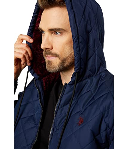 U.S. POLO ASSN. Diamond Quilt Jacket Classic Navy MD3
