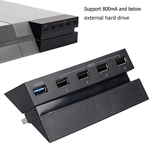 Linkstyle 5 Port HUB for PS4, USB 3.0 High Speed Charger Controller Splitter