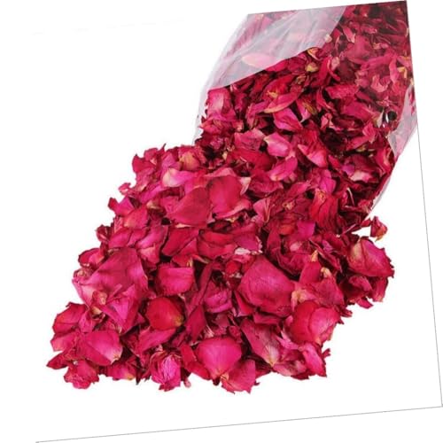 Healifty pétalos de rosa secos naturales para baño y decoración miniatura 3