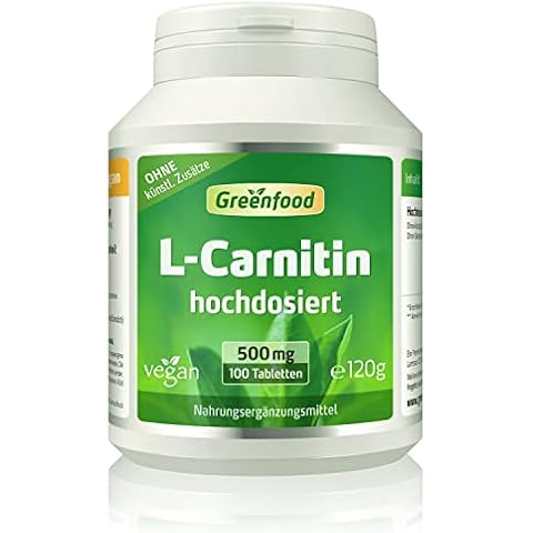 L-Carnitin, 500 mg, hochdosiert, 100 Tabletten Cover