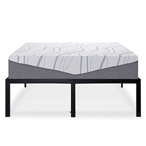 Sleeplace 18 Inch High Profile Heavy Duty Steel Slat / Mattress Foundation / Bed Frame, California King #TOP3