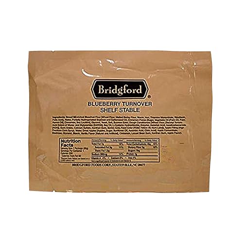 Bridgford Blueberry Turnover Shelf-Stable Sandwich - Survival Food Storage - 3 Pack - Nutritious Hiking & Camping Food - Ideal for Emergency Kits, Outdoor Adventures & Long-Term Storage