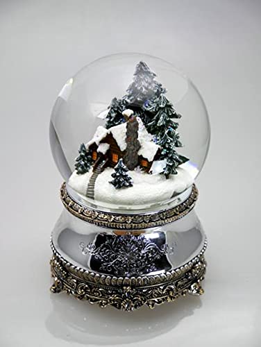 Mmm GmbH, Le Monde de la Boîte à Musique, 857790 Boîte à Musique Boule de Neige Musicale Maison enneigée