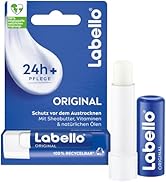 Labello Original Lip Balm, Highly Effective Lip Care with Shea Butter, Vitamins and Natural.