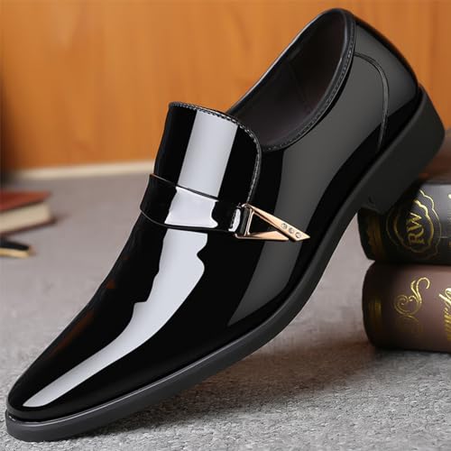Men's Slip-On Leather New Oxford Shoes Men's Dress Shoes Oxfords Classic Modern Formal Leather Shoes Casual Loafers2