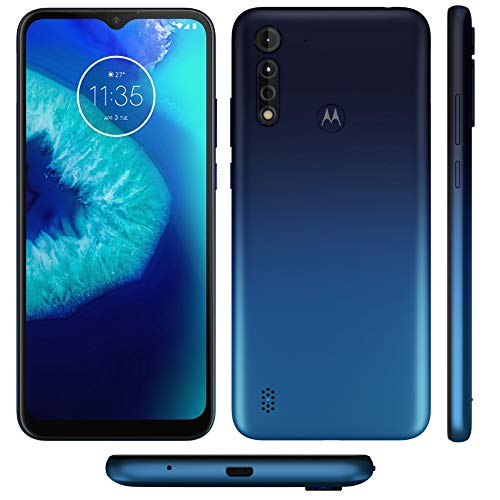 Motorola Moto G8 Power Lite 64GB, 4GB RAM, 5000 mAh Battery, 6.5' HD+ LTE Factory Unlocked Smartphone - International Version (Blue) - Thumbnail 4