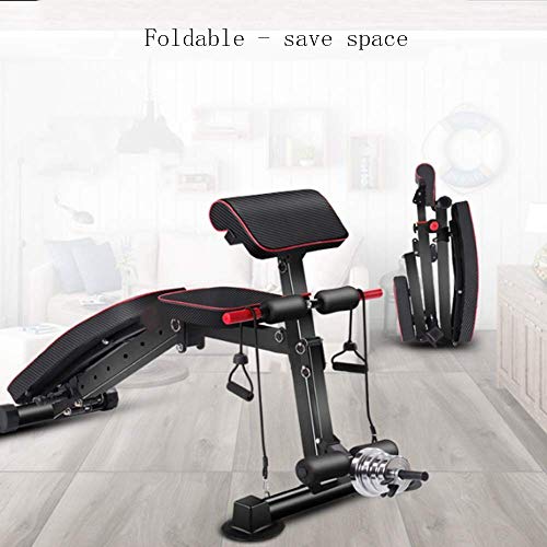 BATOWE Weight Bench Adjustable Weight Bench-Utility Gym Bench for Full Body Workout, Multi-Purpose Foldable Incline Decline Benchs Weight Bench Adjustable
