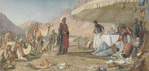 Affiche Toile Désert du Mont Sinaï John Frederick Lewis 60x90cm Décoration Murale Portrait
