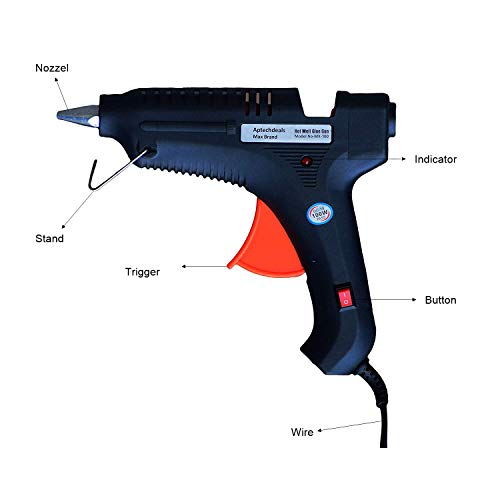 Image of APTECH DEALS 100 W Glue Gun with 5 Glue Sticks