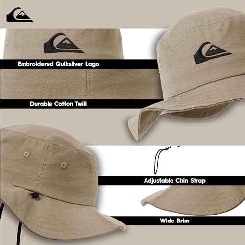 Image of Quiksilver Boys' Quiksilver Kid's Bushmaster Sun Protection Floppy Visor Bucket Hat