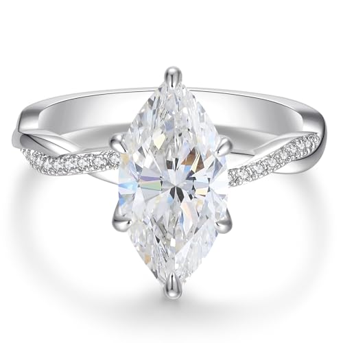 Bague fiançailles moissanite 4 carats le symbole de votre amour