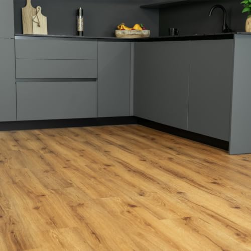 HOME DELUXE Clic Vinyl Floor con calpestio ROMIA Rovere - 10 m² | clic in vinile con isolamento acustico, pavimento in vinile con isolamento acustico, clic pavimento in vinile con isolamento
