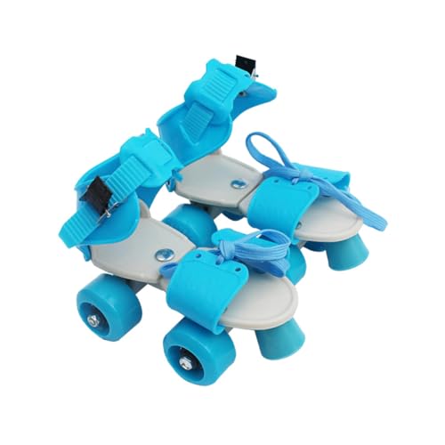BESPORTBLE Zapatos de Skate de Cuatro Ruedas Cordones Ajustables para Zapatillas - Cordones Ajustables Patines en línea Zapatos de Zapatos de Skate para Zapatillas de Skate Blue