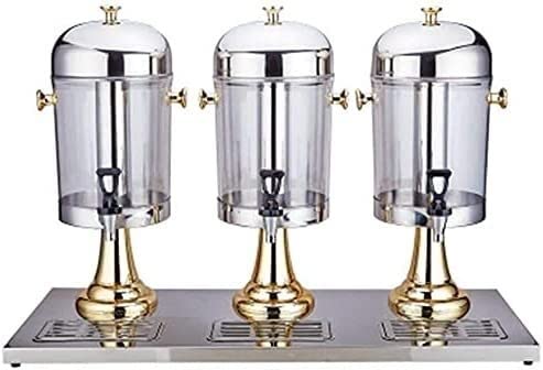 asdchZen Beer Tower Distributor Beer Vending Machine Machine Beverage Dispenser Three Port 24L Diced Juice Beverage Distributor,Silver