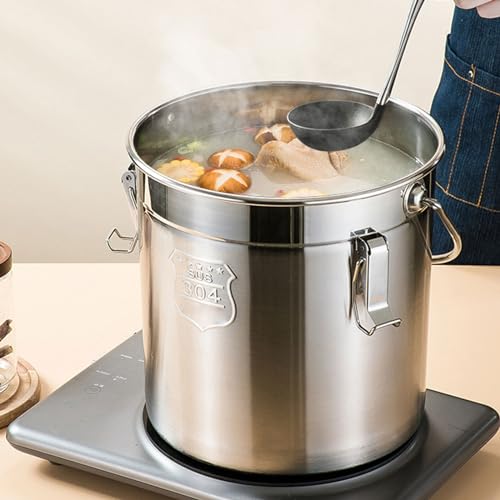 Barattolo ermetico in acciaio inox con coperchio, contenitore ermetico per alimenti per cucina e ristorante, contenitore durevole per mantenere la freschezza