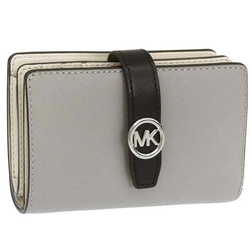 [マイケルコース] 財布 レディース 2つ折り 折財布 コンパクト アウトレット ブランド レザー グレー 35T5SGRE8T 035 MICHAEL KORS [並行輸入品]
