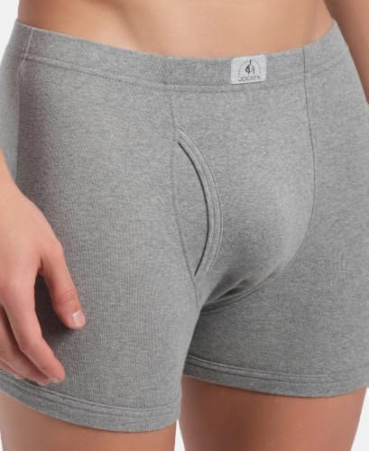 Image of Jockey 8008 Men Super Combed Cotton Solid Long Trunk Boxer Brief(Pack of 3)