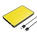 Produktbild ORICO 2,5" Externes Festplattengehäuse, USB 3.0 Externes festplatten Gehäuse für SATA 2,5 Zoll Interne HDD und SSD von 7/9,5 mm mit USB3.0 Kabel,Werkzeugfreie Montage, Gelb