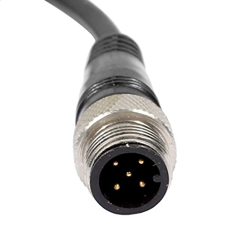 Image of uxcell M12 2m Male Straight 5 Pin Connector Aviation Electrical Cable
