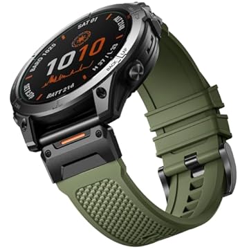 Bandletic Pulseira de ajuste rápido de 26 mm compatível com Fenix 6X Pro Band - pulseira esportiva de silicone para Garmin Fenix 7X Pro Sapphire Solar Band/Fenix 8 51mm/5X/5X Plus/6X/Fenix