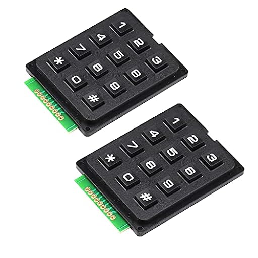 Aihasd 4 * 3 12 Llaves Teclado Teclado de microcontrolador Módulo de Teclado Matrix Array Switch | Ya disponible en tu tienda friki favorita! En mundofriki.es!
