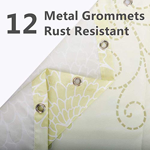 Rosielily Kids Shower Curtain, Owl Shower Curtain For Bathroom, Cute Shower Curtain Cartoon Animal Waterproof Shower Curtains Set With 12 Hooks, Floral Flower Decorative Bathroom Curtain, 72Wx72H Inch #TOP1