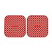 2 Pack Airfryer Podkładka silikonowa 8.5 "Kwadratowa wkładka do frytownicy powietrznej wielokrotnego użytku Podkładka silikonowa do frytownicy powietrznej Perforowany kosz do frytownicy powietrznej Maty silikonowe do pieczenia ciasteczek - czerwone
