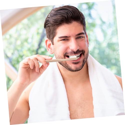 minkissy 12 Stück Teiliges Zahnbürsten-Set mit extraweichen Borsten Sanfte Reinigung für empfindliches Zahnfleisch Nachhaltiger Griff für Zuhause Hotel und Reisen – Bild 8