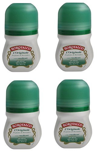 Roberts: Deo Roll On Alcohol-Free Deodorant L'Originale 50 ml (1.69 fl.oz) Pack of 4 [ Italian Import ]