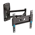 Meliconi, Slimstyle Plus 200 SDR, Supporto TV Parete con Braccio e Doppia Rotazione, Staffa per TV a Schermo Piattod da 26" a 45", Attacco VESA 50-75-100-200, Portata 25 Kg, Made in Italy, Nero