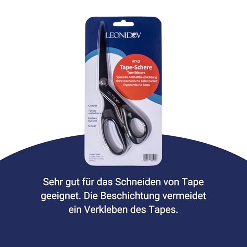 Leonidov Tape Schere & Verbandschere - beschichtet 21 cm - Pflasterschere & Verbandsschere - Tapeschere für Pflaster