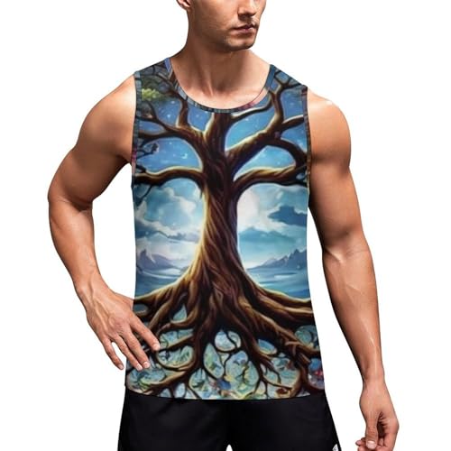 Men's Sleeveless Undershirt Summer Tank Shirts Sportswear - Moisture Wicking - Main Image