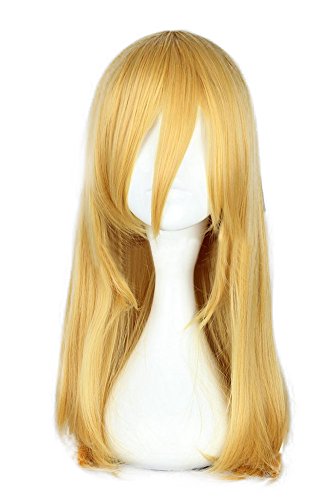Mtxc Attack on Titan Cosplay Krista Lenz Straight Wig Light Yellow