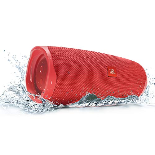 Image of JBL Charge 4 Portable Waterproof Wireless Bluetooth Speaker - Red (Renewed)