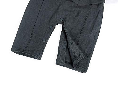 Kantenia Garotos bebês Jumpsuits com Bow Manga curta Camisa Branca Infantil Infantil e geral