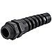 CF16A7-BK, Black Nylon Flex Multi-Hole Standard Strain Relief Fittings PG 16 (5 Items)