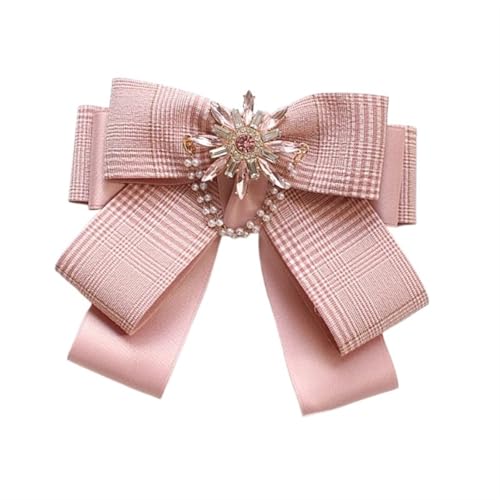 Nœud papillon femme tissu broche fleur perles bijoux de col pour chemise