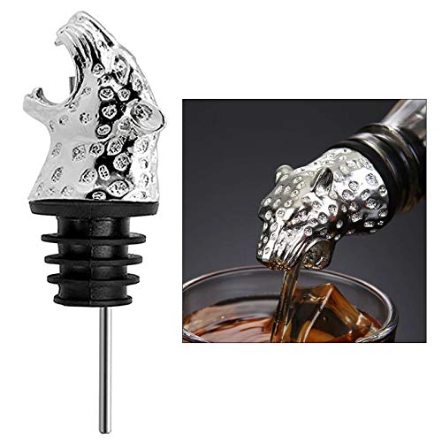 gazechimp Tampas de Vinho em Liga de Liga para Vinho em Forma de Cabeça de Animal Seladoras Protetor